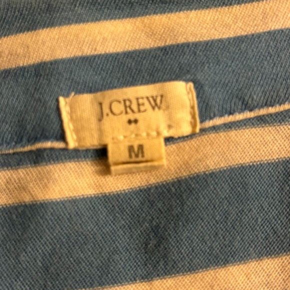 J. Crew Striped Always Cascading Cardigan Blue White Size Medium - Picture 3 of 3